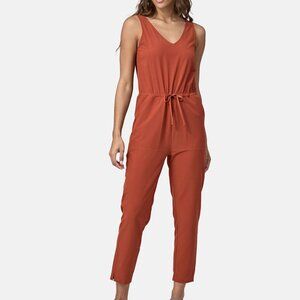 Patagonia Women's Fleetwith Jumpsuit Romper in Mangrove Red